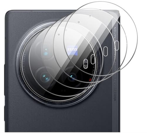 GIOPUEY [Super Mince 4 Pièces Caméra Arrière Protecteur Compatible avec Vivo X Fold 3 Pro, HD Verre Trempé [Résistant aux Rayures] Verre Trempé Camera pour Vivo X Fold 3 Pro