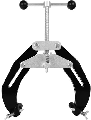 12.7 to 30cm Pipe Clamp, Carbon Steel Pipe Ultra Clamp with Lightweight Design, High Strength Pipe Alignment Tool with Quick Acting Screws (Black)