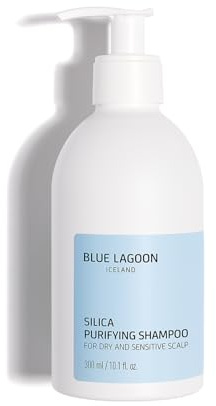 Blue Lagoon Skincare - Silica Purifying Shampoo - Enthält Blue Lagoon Mineralsalze & Silica - Beruhigt gereizte/empfindliche Kopfhaut - Natürliche Behandlung bei Psoriasis - Ohne Duftstoffe - 300ML