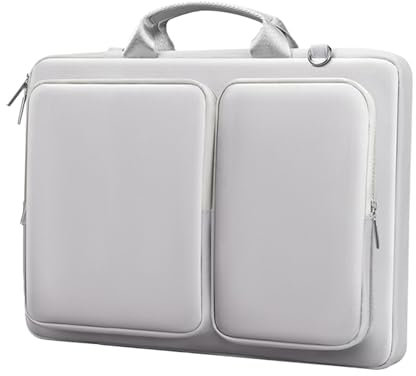 Laptop Carrying Case, Portable Computer Messenger Bag | Stylish Laptop Shoulder Bag with Multiple Compartments for Charger, Cavi, and Accessories | Laptop Briefcase for Work, Travel, and School