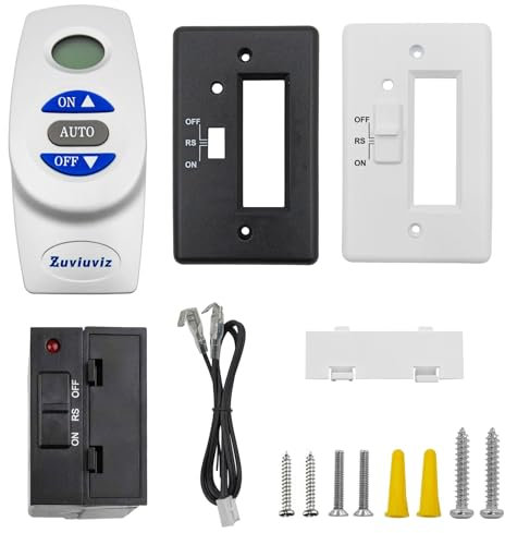 zuviuviz RCST Fireplace Remote Control Kit, Compatible with Ambient, Majestic, Monessen, Thermostatic Gas Valve On/Off, Vermont Castings Gas Valve Fireplaces and Stoves, Without Battery.