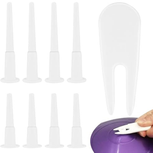 8 Stück Gymnastikball air block, Yoga Ball Luftstopper, Yoga Ball Plug, Gymnastikball Stecker Ersatz Kit für Yoga-Ball, mit 1 Entfernungsgeräte