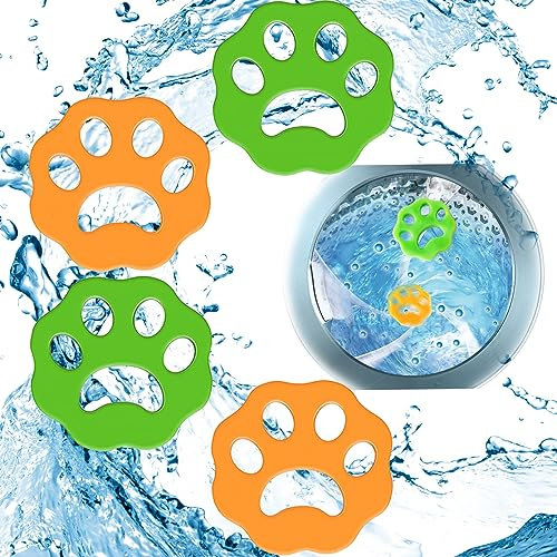 4 Pcs Cattura Peli Lavatrice Animali,Acchiappa Peli per Lavatrice Cattura Peli Lavatrice Cattura Peli Riutilizzabile Raccogli Peli Animali Lavatrice Raccogli Peli Lavatrice per Togli Peli Animali