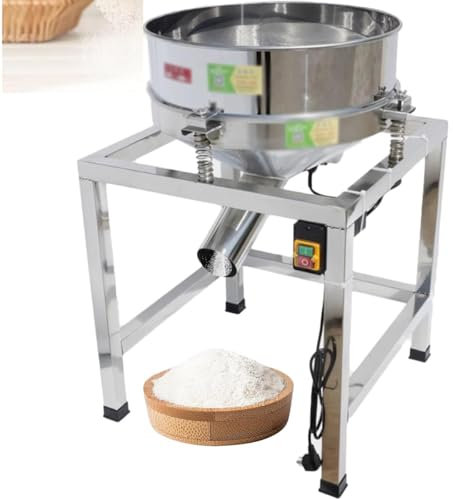 Máquina vibratoria industrial para harina y polvo, funcionamiento automático con doble tamaño de malla, ideal para hornear y aplicaciones industriales