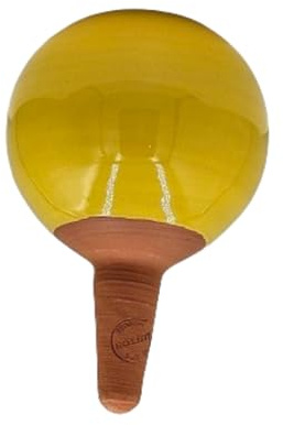 Ollas Lutton Olla Terre Cuite 40cl | Fabriqué en France | Arrosage Automatique Écologique | Irrigation Naturelle pour Plantes Intérieures & Extérieures | Autonomie 3 Jours | Olla Jaune