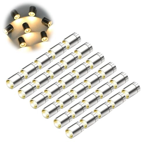 30 PCS Mini Lumières LED,Mini Lampe Led avec Batterie,Petite Lampe LED pour Décoration de Noël,Maison de Poupée