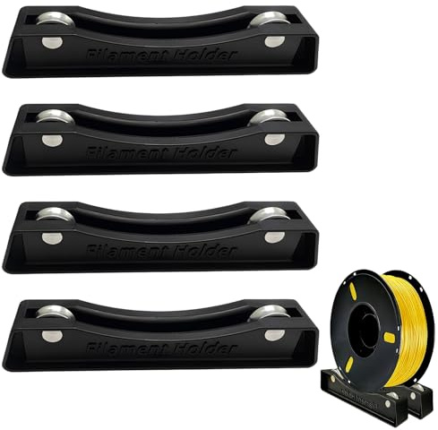 Filament Spulenwickler, 4 StüCk Filament Halterung 3d-Druckerhalterung, Schwarz 3d Drucker Filamenthalter FüR Pla/Abs/Tpu Fdm Druckmaterial
