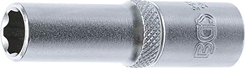 BGS 2600 | Llave de vaso Super Lock, larga | entrada 10 mm (3/8) | 10 mm