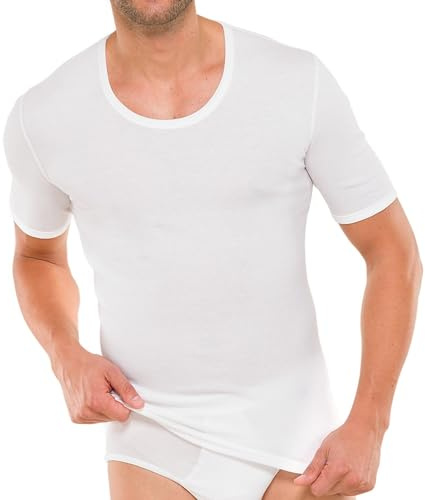 Schiesser Original Classics Feinripp T-Shirt Rundhals Uni weiß 005122/100