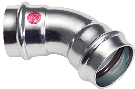 SANHA 24041 Therm Bogen 45 Grad zwei Muffen 28 mm, 5 Stück
