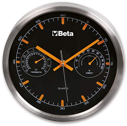 Beta 9594 - Wanduhr mit thermometer und luftfeuchtigkeitsmesser, durchmesser 26 cm