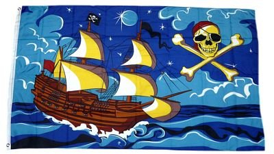 Flagge Fahne Piratenschiff 90 x 150 cm FLAGGENMAE®