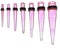 Soul-Cats Dehnset Dehnstab für Tunnel Dehnungsstab Expander bunt schwarz weiß, Größe: Set, Farbe: Ice pink