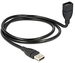 Delock 83500 USB-Kabel, 100cm, Schwarz