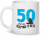 50th Birthday Fishing Angling Mug Gift 10oz