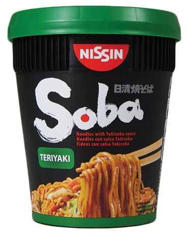 Nissin Soba Teriyaki Flavour Pot Noodles - 8 Cups