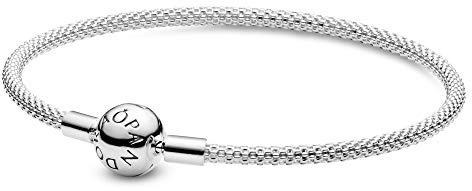 PANDORA Moments Mesh-Armband Sterling Silber 596543-17