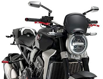 Puig 9768J Frontplatte ABS zusätzlicher Schutz, Mattschwarz