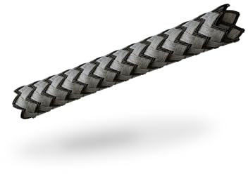 VIABLUE Sleeves * Geflechtschlauch * Silver/Silber * Größe SMALL für Kabel-Ø von 2 bis 6 mm * Meterware * Gewebeschlauch/Kabelschutzhülle/Kabelschlauch * per m