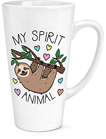 My Spirit Animal Sloth 17oz Large Latte Mug Cup