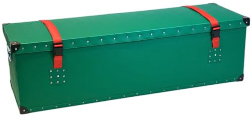 Trifibre Christmas Tree Storage Box Small, 4ft-5ft Trees, Steel Frame | Heavy-duty UK-made HDPE tree box with steel frame, ideal for loft and garage storage between seasons.