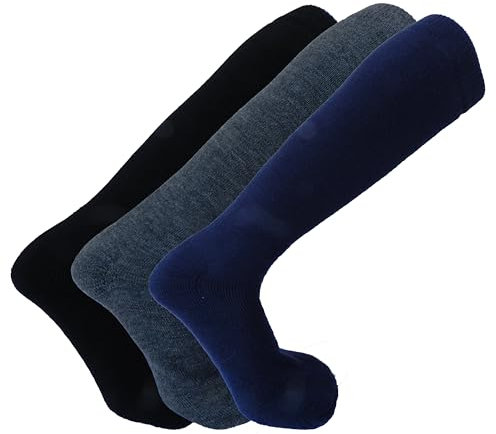 WORK 6 Paia Calze Lunghe, Termiche,Da Lavoro, Montagna, Morbide, da Uomo, Calde e Resistenti.| Prodotto In Italia.