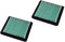 2 filtros de aire para cortacésped con motor Honda GX100, F220, FG201, HRG536, GC160LA