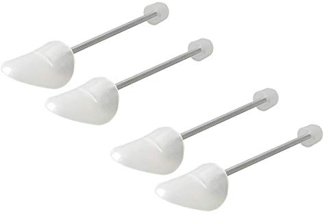Happyupcity Lot de 2 paires d'embauchoirs en plastique transparent professionnel à longueur réglable avec ressort Co - Pratiques - Support automatique - Outil de mise en forme de bottes