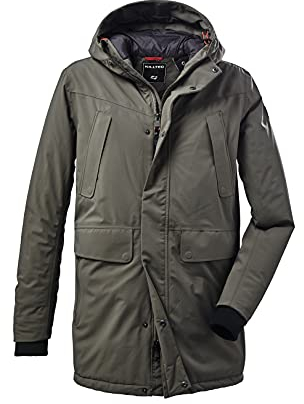 killtec Herren Funktionsparka mit Kapuze KOW 115 MN PRK, oliv, XL, 37156-000