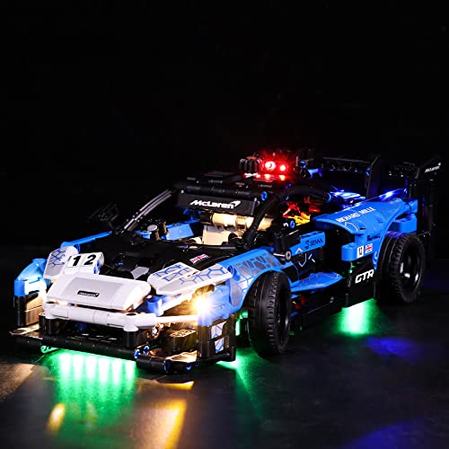 LocoLee Led Licht Set Kompatibel mit Lego McLaren Senna GTR,Dekorations Led Beleuchtungs Set Compatible with Lego 42123 Technic Light Kit,Nur Lichter Set,Kein Modell (Aktualisierte Version)