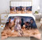 JEFFEL Pferde Bettwäsche Set 135x200 cm, Kinderbettwäsche, Pferde Motiv 3D Tier Motiv, Mikrofaser, Sehr Weich, Kinder Bettwäsche Set mit Bettbezug und Kissenbezug (135_x_200_cm, Pferd-2)