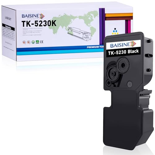 BAISINE TK5230 TK5230K Toner Kompatibel für Kyocera TK-5230K Toner Schwarz | Kompatibel mit Kyocera Ecosys M5521cdn, Ecosys M5521cdw, Ecosys P5021cdn, Ecosys P5021cdw Schwarz Toner
