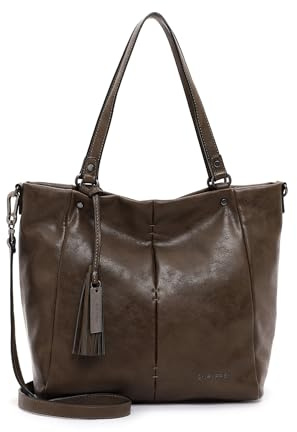 SURI FREY Schultertasche Umhängetasche Livy Shopper Mud dunkelbraun
