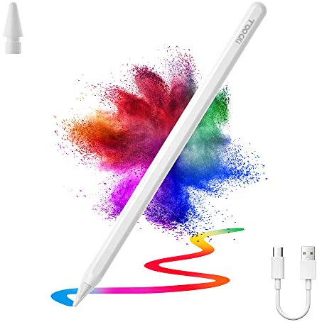 toocki Stylus Pen for iPad, Type C Charging iPad Pencil 2nd Gen,Magnetic Pencil with Tilt Sensitive and Palm Rejection,Compatible with Apple iPad Pro 11,iPad Pro 12.9 3~5,iPad Air 3~5,iPad Mini 5/6