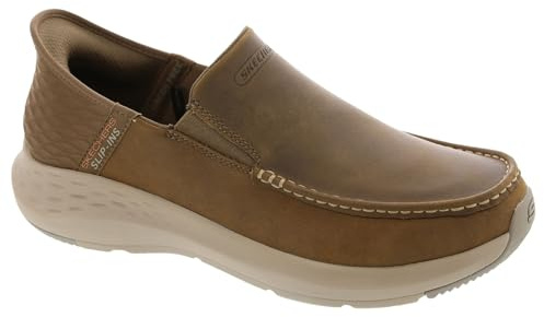 Skechers Parson Oswin Zapatillas sin Cordones para Hombre, Desierto, 9 Wide