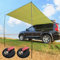 Auto-Seitenmarkise Für Outdoor-Camping, Faltbare Auto-Unterstand, Auto-Heckklappe Vordach, Tragbare LKW-Markise Kit Mit Saugnäpfen & Heringe & Verstellbare Tarp Stangen, 6,5 × 9,8 Ft, Schwarz