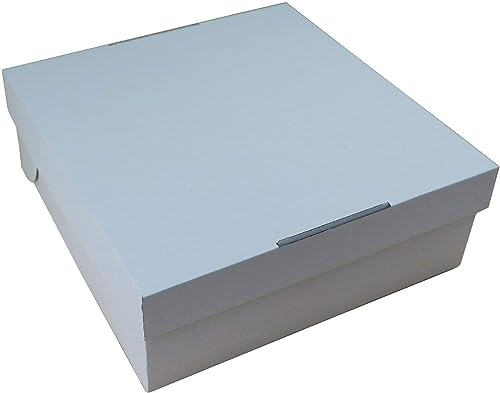 Generisch 100 Tortenkarton Tortenbox 32 x 32 x 12 cm stabile E-Welle Wellkarton Tortenschachtel Konditorkarton Verpackung