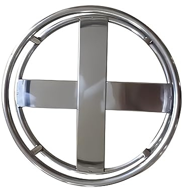 Support de marmite en Acier Inoxydable, Chariot Rond en Acier Inoxydable, Plateau de Soucoupe de jardinière à Roues, Base Mobile de Bouteille de gaz, Chariot de Palette de Plantes (Couleur : .Silver-