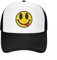 Baseballmütze Hip Hop Mesh Hüte Smile FACE T-Shirt Happy FACE Aufkleber Gentleman Hut Hut schwarz Männer Damen Outdoor Sonnenhüte