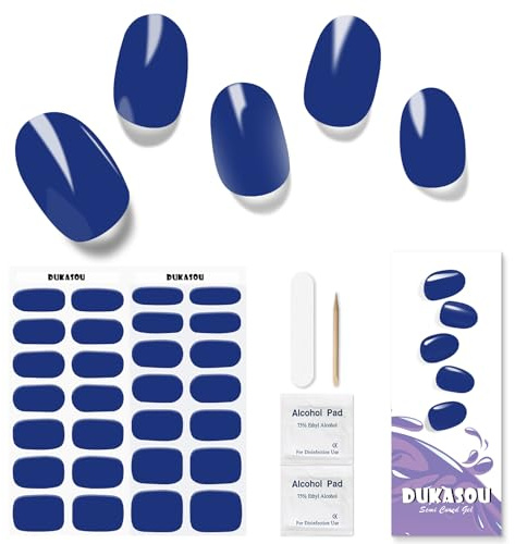 Nagelfolie UV Härtend - 28 Stück Nagelsticker UV Gel Nagelfolien Nagelfolie Selbstklebend Nail Sticker Nagellackstreifen Gel-Nagelaufkleber Art Stickers DIY für Damen Mädchen Weihnachten