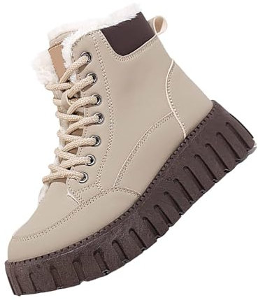 blitzangebote Stiefeletten Damen Warm Gefüttert mit Blockabsatz Zipper Profilsohle Stylisch Praktisch Winterstief stiefel schuhe herren sale angebote