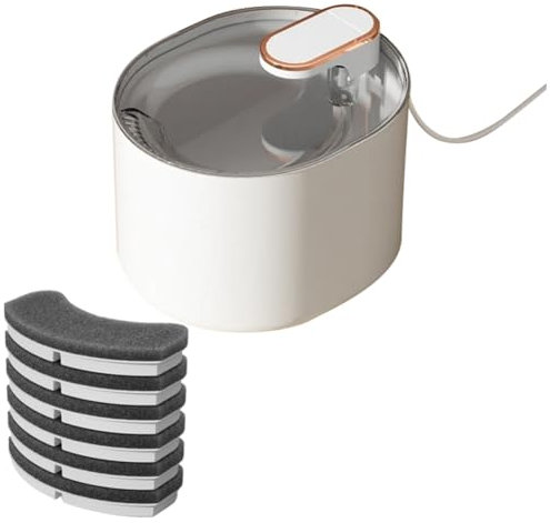 Mauedest Fuente de agua automática para gatos y mascotas, alimentador eléctrico USB, dispensador de agua para perros, polipropileno