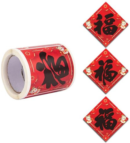 100 Blatt Chinesisches Neujahrsumschlag-Versiegelungsaufkleber Festival Decors Aufkleber Wrapping Aufkleber Scrapbooking Etikett
