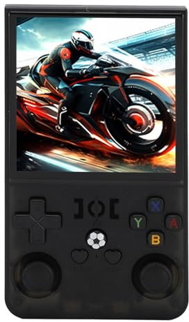 Handheld Game Console Retro, 720x720 4 Zoll IPS Bildschirm 4000mah Wiederaufladbare, Tragbare Retro -Gaming -Konsole für Linux (128GB)