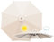 Parasols 300 cm / 6 bras 2,7 m / 6 armes Umbrella de remplacement de parasol auvent, 8 côtes côtes de rechange de remplacement de couverture de parasol couvercle de parapluie pour la terrasse de patio