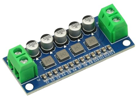 DC Power Filter Module 0-35V 0-5A Low Pass Filter Voltage Stabilizing Regulator Reducing Reduce Ripple for EMI Filter Boost