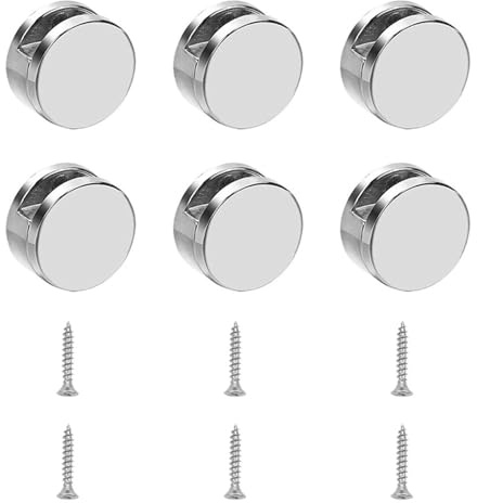 Porta Dello Specchio In Vetro Da 6 Parti Con Viti Di Espansione, Staffa Di Installazione Della Parete, Staffa Di Fissaggio Montata, Classe Di Supporto Anti-Slip Montato Sul Muro.