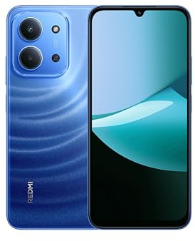 XIAOMI Smartphone Redmi 15C 4G, Bleu, 8 Go + 256 Go, Batterie Massive de 6000 mAh (typ), écran 6,9 Pouces, système Double caméra AI 50 MP, Charge Turbo 33W, avec Chargeur, NFC Non Pris en Charge