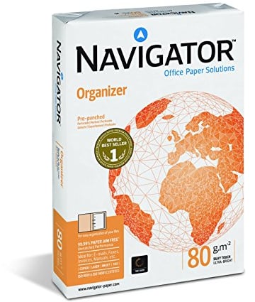 Navigator Organizer/COP080C1 DIN A4 hochweiß gelocht 80 g/qm Inh.500