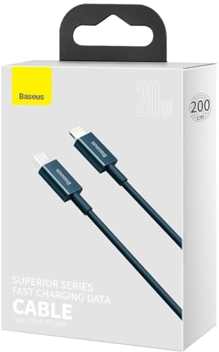 Baseus Cabo Superior Typ C – Lightning Fast Charging Data Cable Power Delivery 20 W 1 M Blau (Catlys-C03)